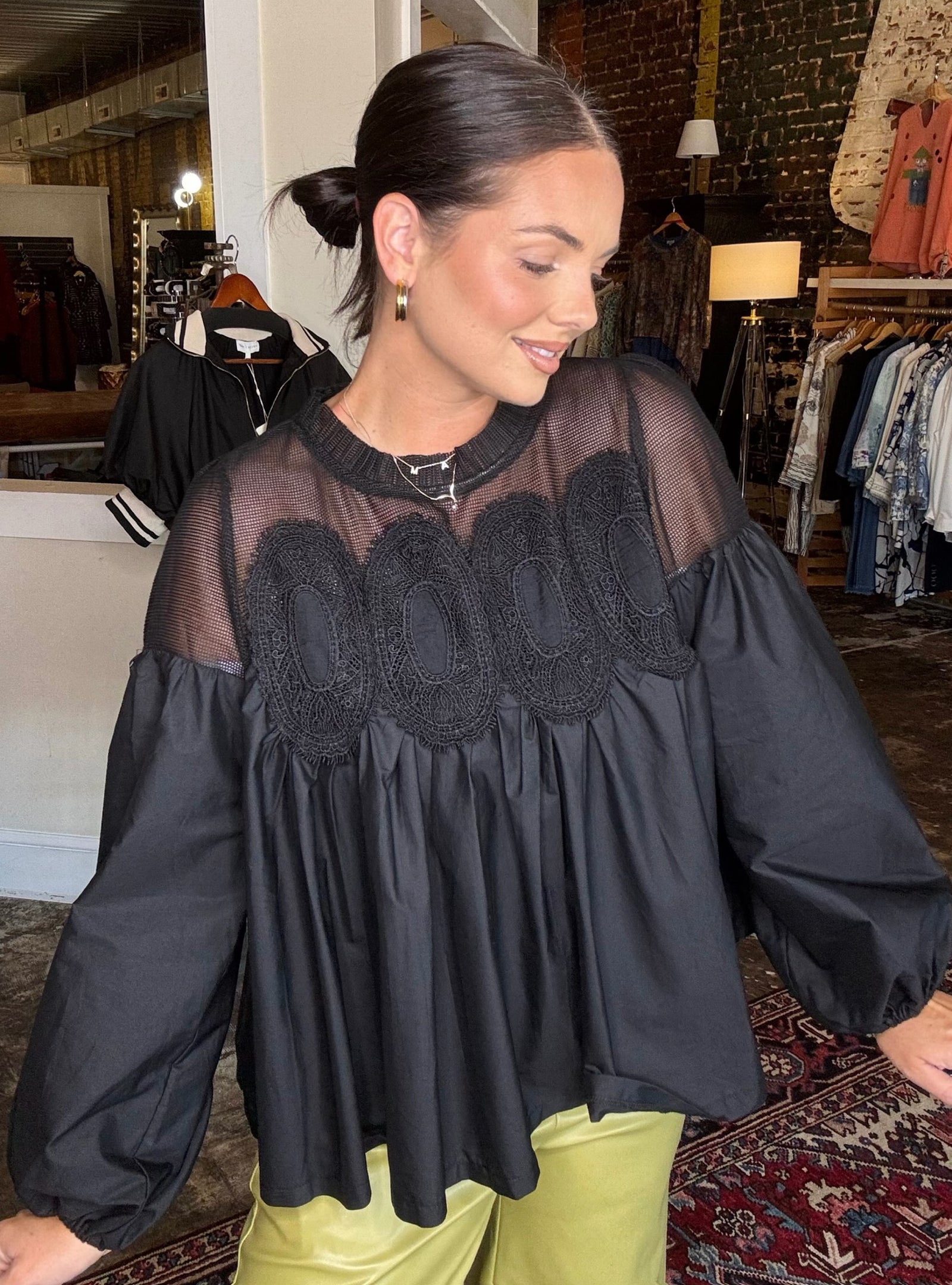 Lace Be Real Babydoll Top