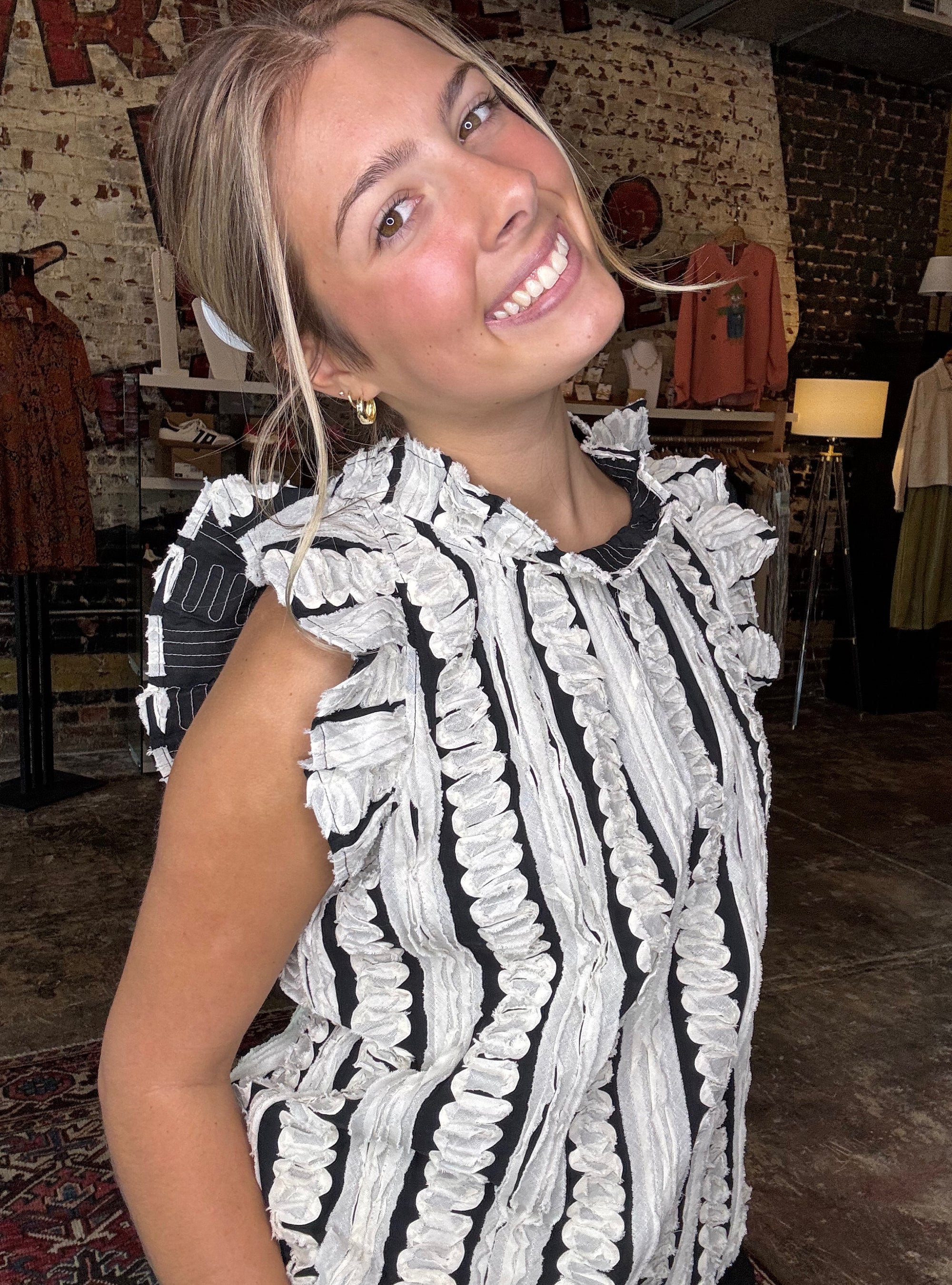 Fluttering Through The Day Top