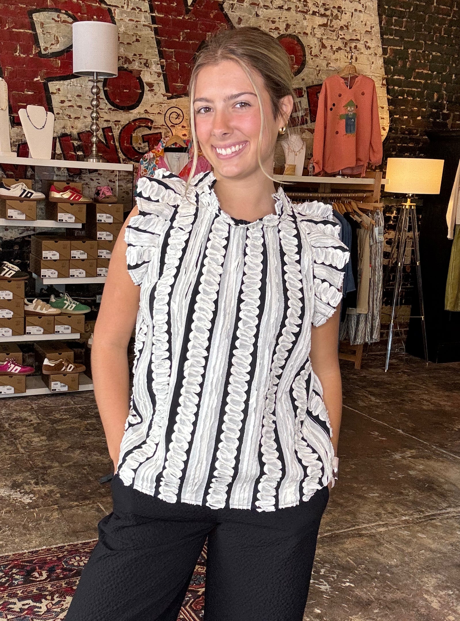 Fluttering Through The Day Top