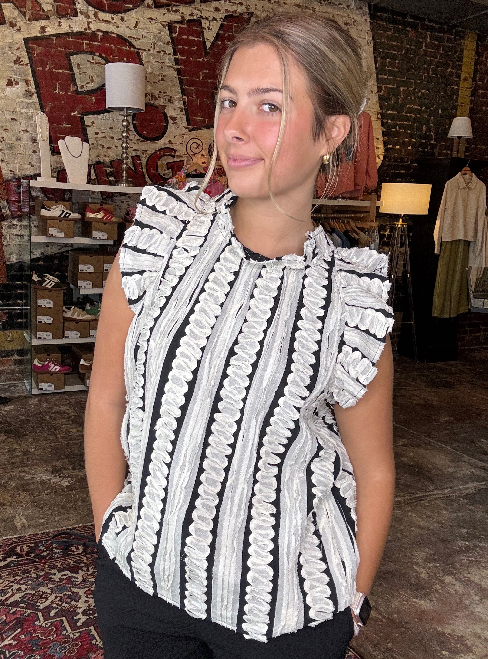 Fluttering Through The Day Top