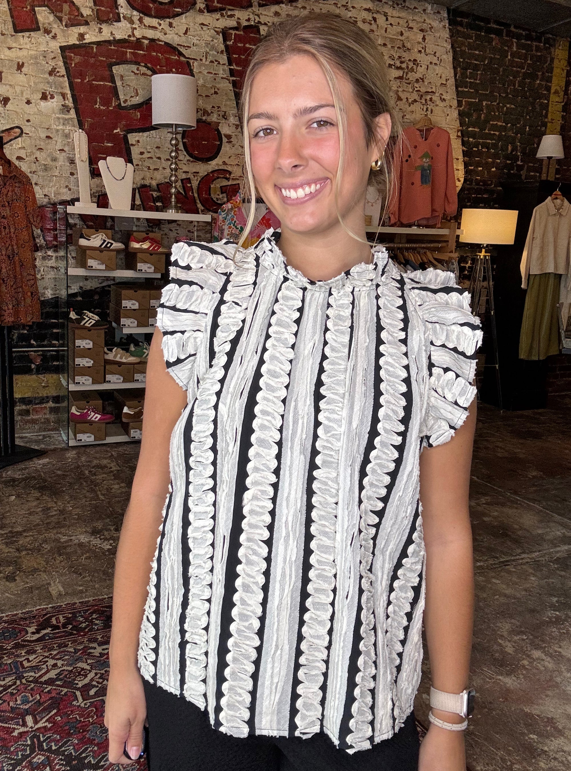 Fluttering Through The Day Top