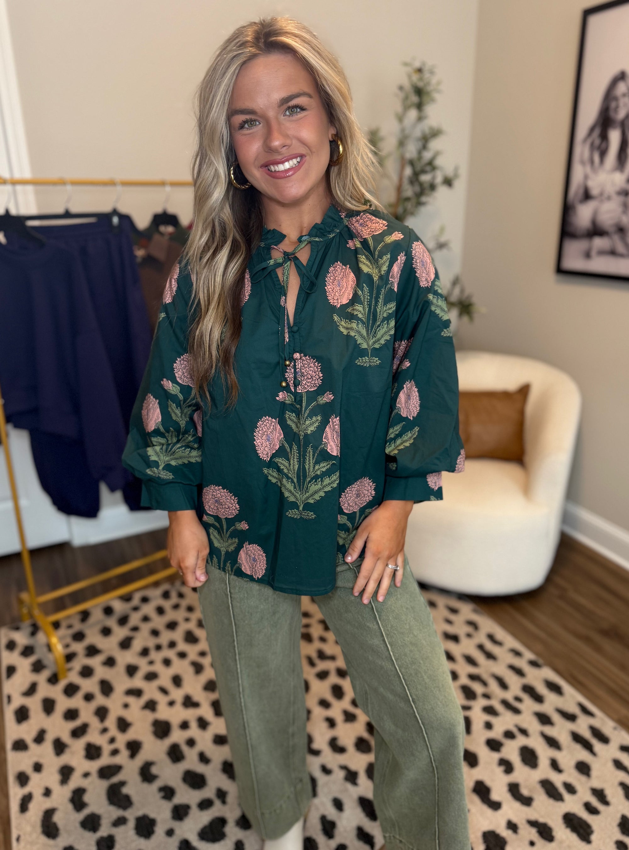 Feeling Flirty In My Fall Florals Top