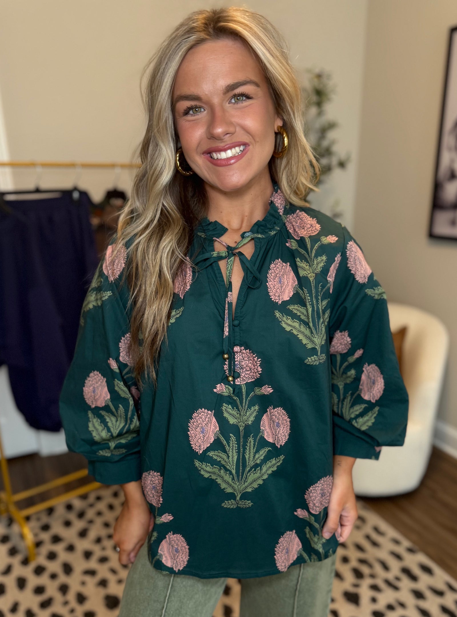 Feeling Flirty In My Fall Florals Top