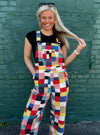 Patch Perfect Colorful Overalls