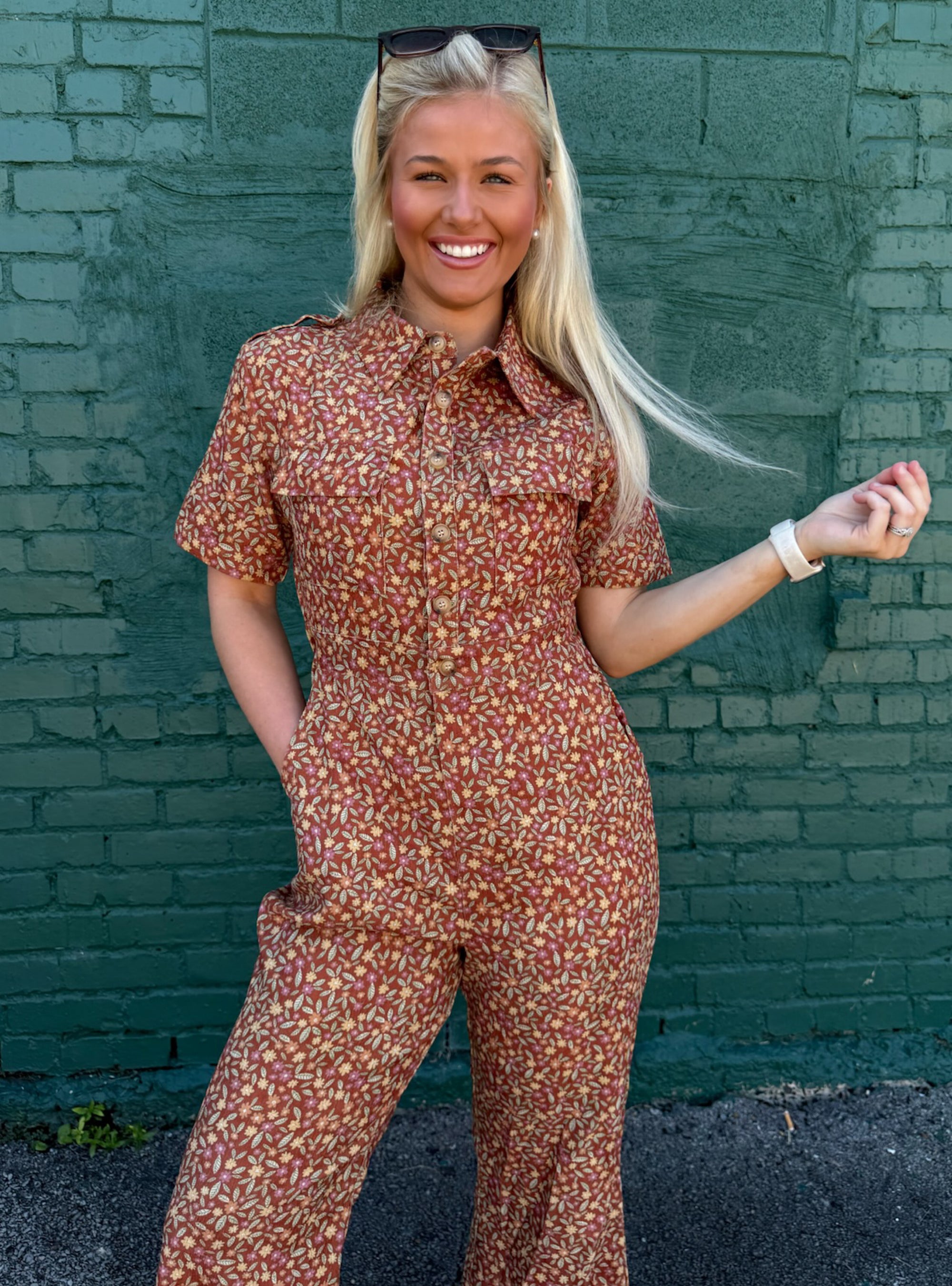 Catching Compliments Like Falling Leaves Jumpsuit