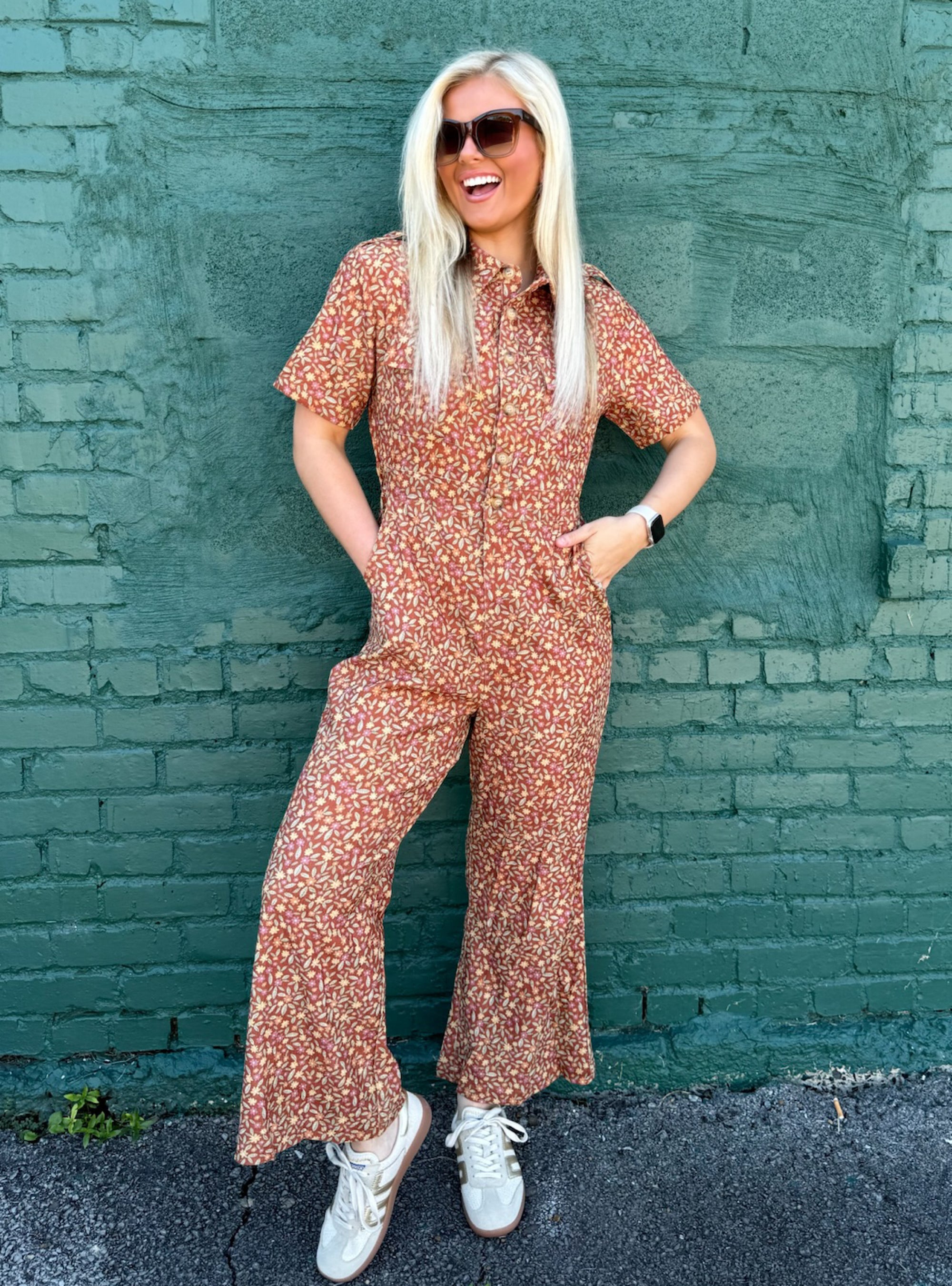 Catching Compliments Like Falling Leaves Jumpsuit