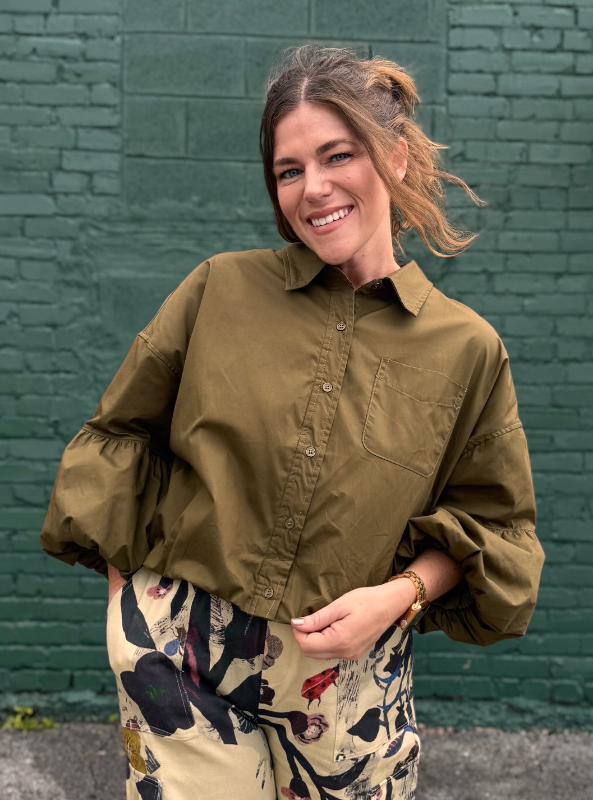 Green With Envy Top