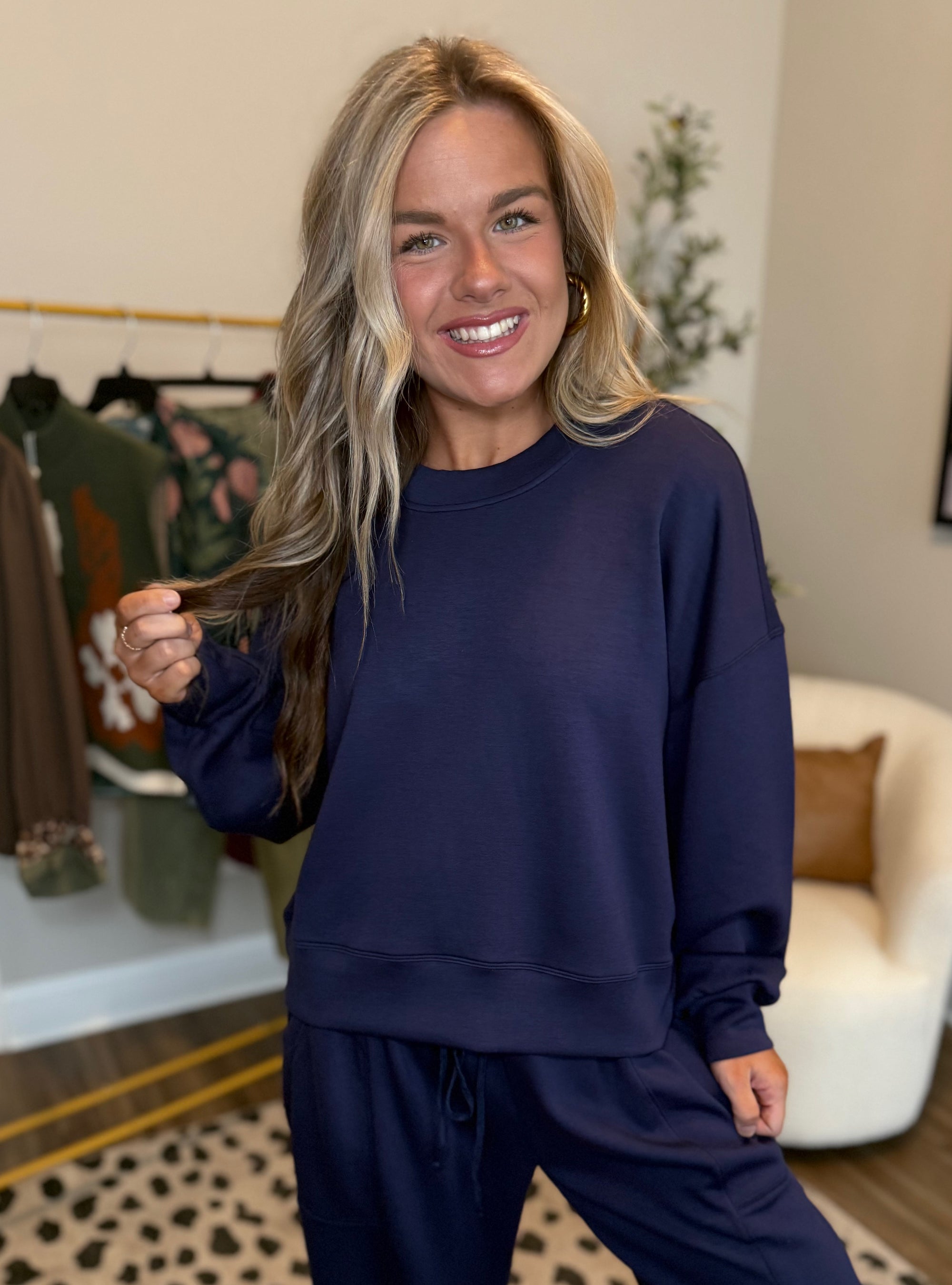 Cozy And Unbothered Top