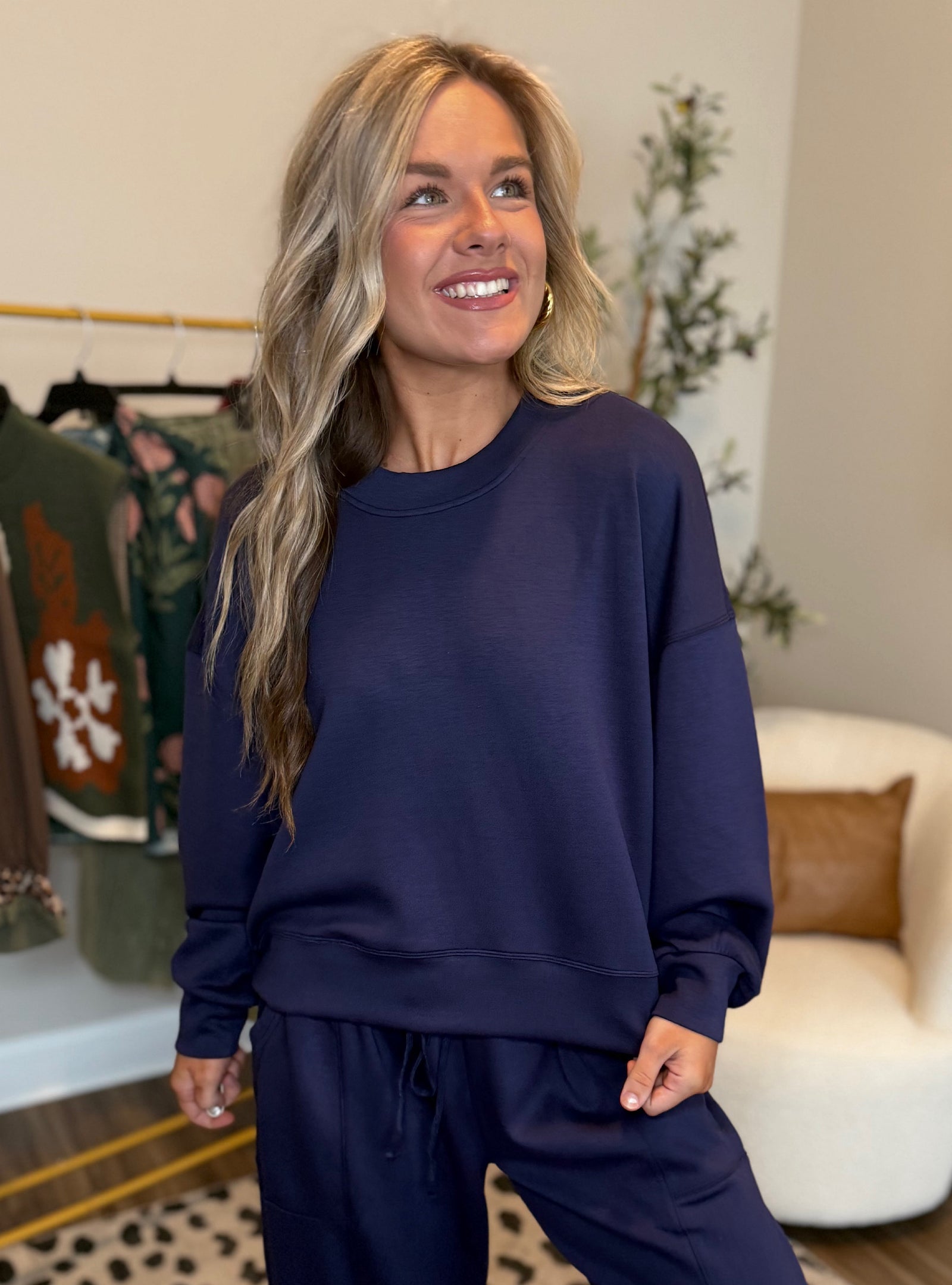 Cozy And Unbothered Top