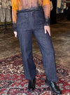 Charlie B Wide Leg Crop Dark Denim Jeans