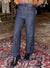 Charlie B Wide Leg Crop Dark Denim Jeans