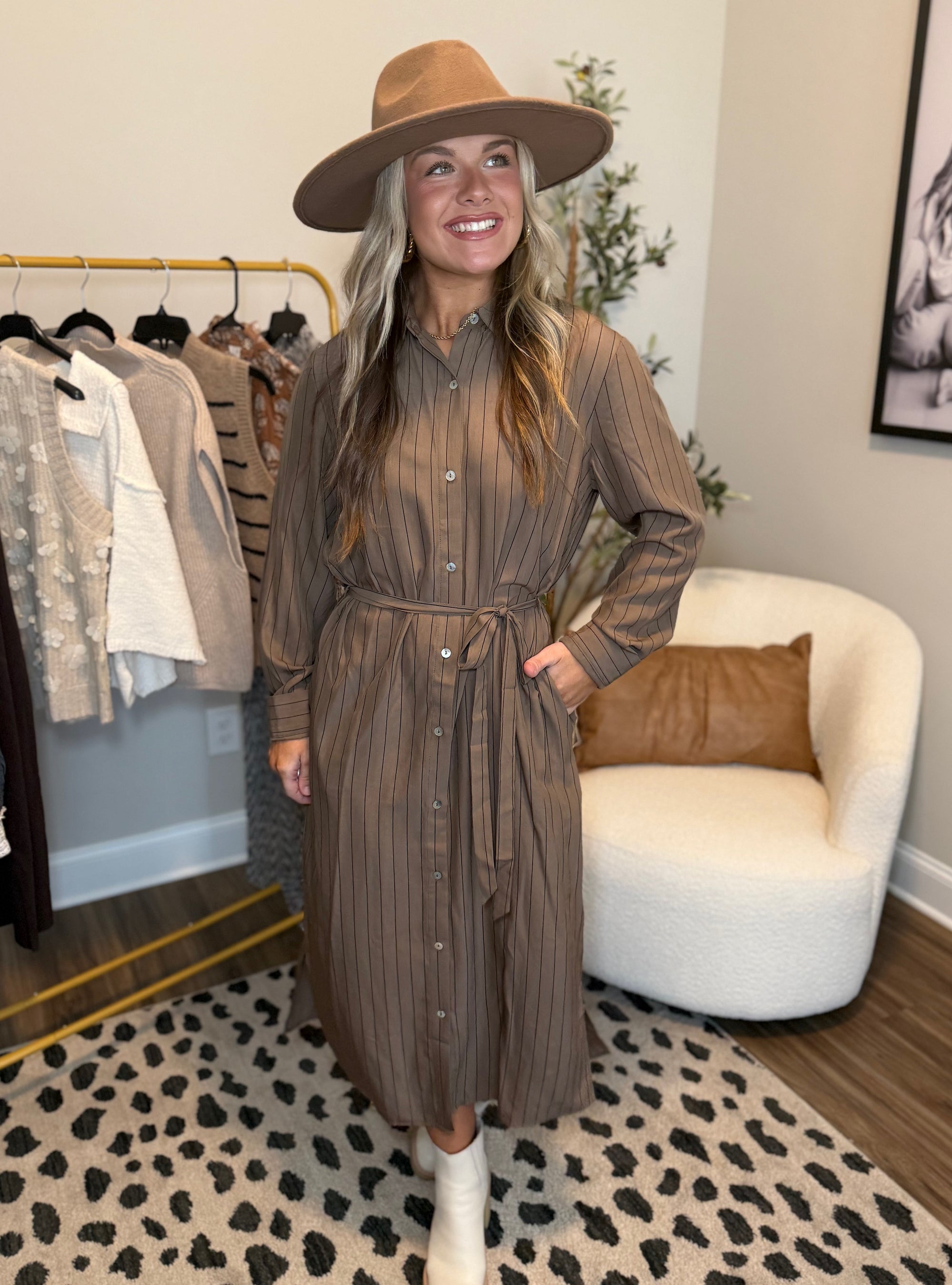 Lines That Lead The Way Dress