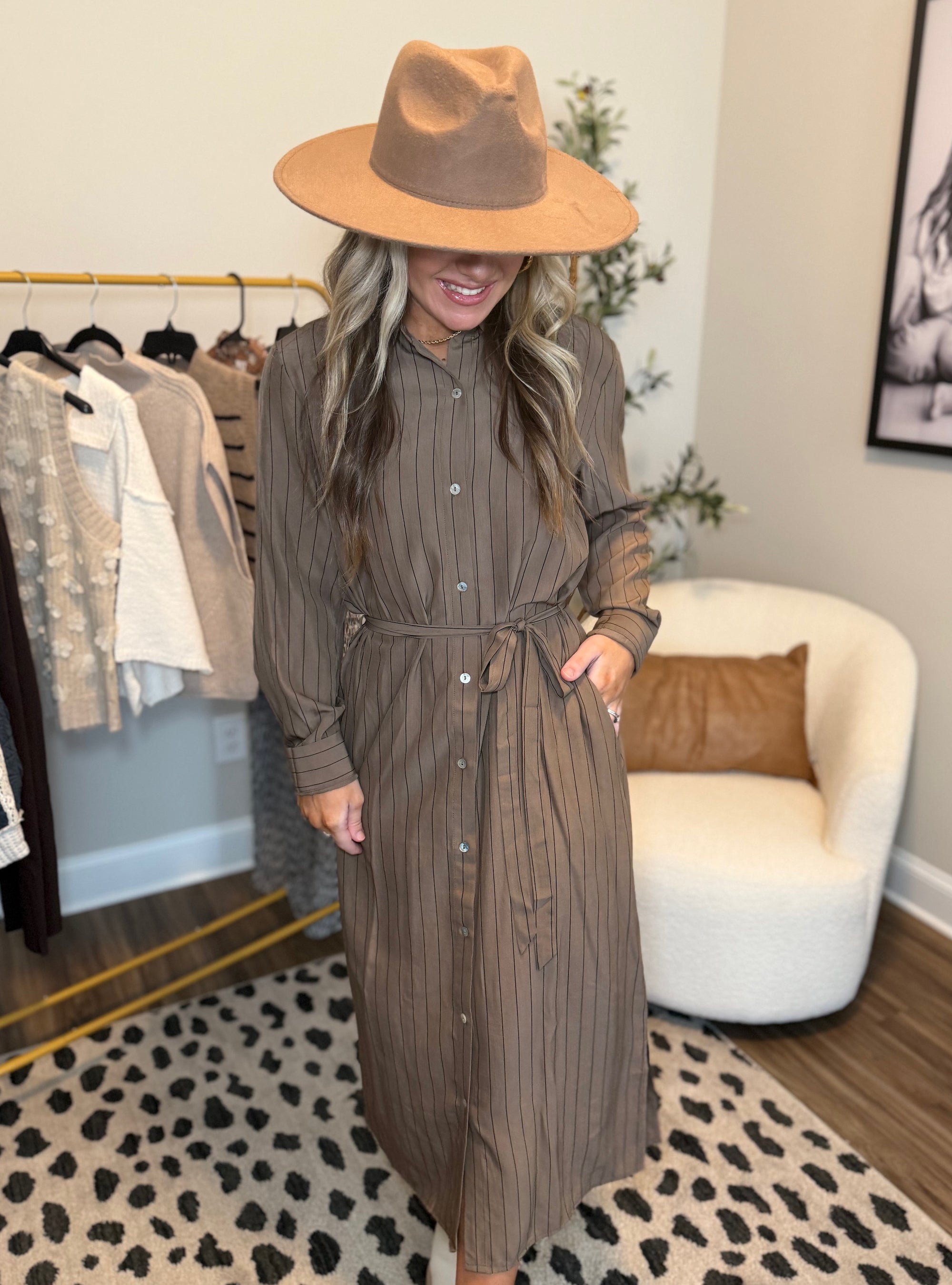 Lines That Lead The Way Dress