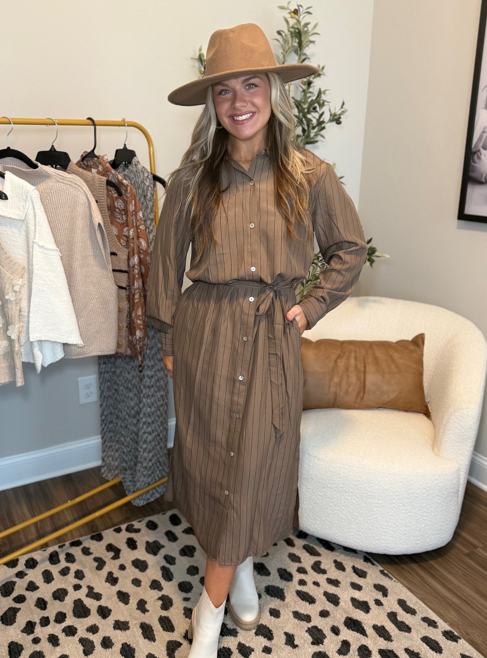 Lines That Lead The Way Dress