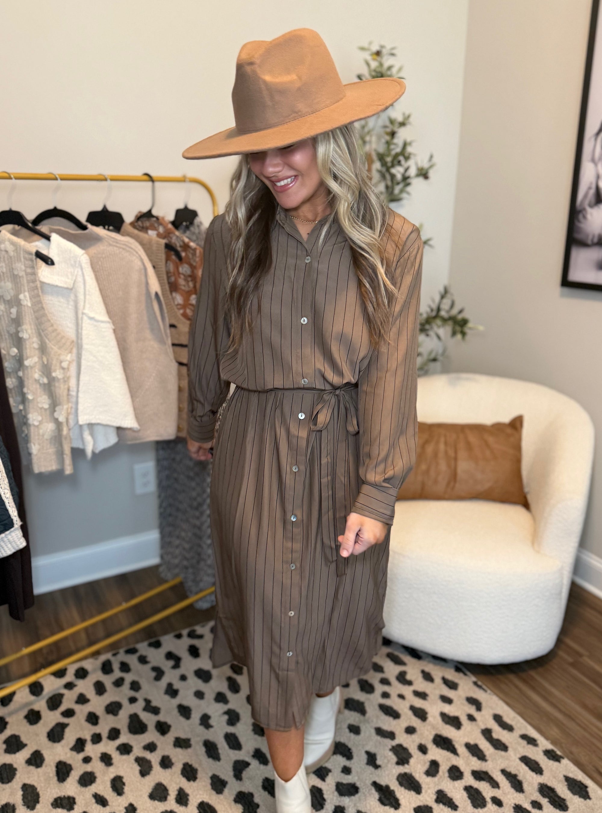 Lines That Lead The Way Dress