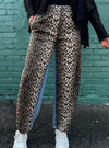 APNY Apparel Mixed Media Leopard Jean