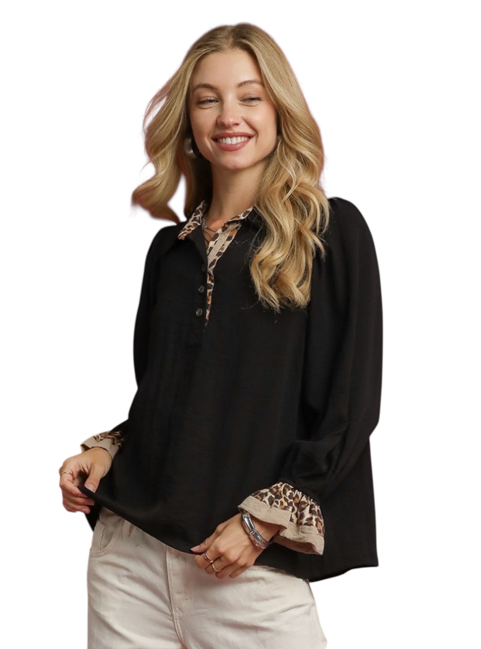 Serving Up Purr-suasion Top - Black