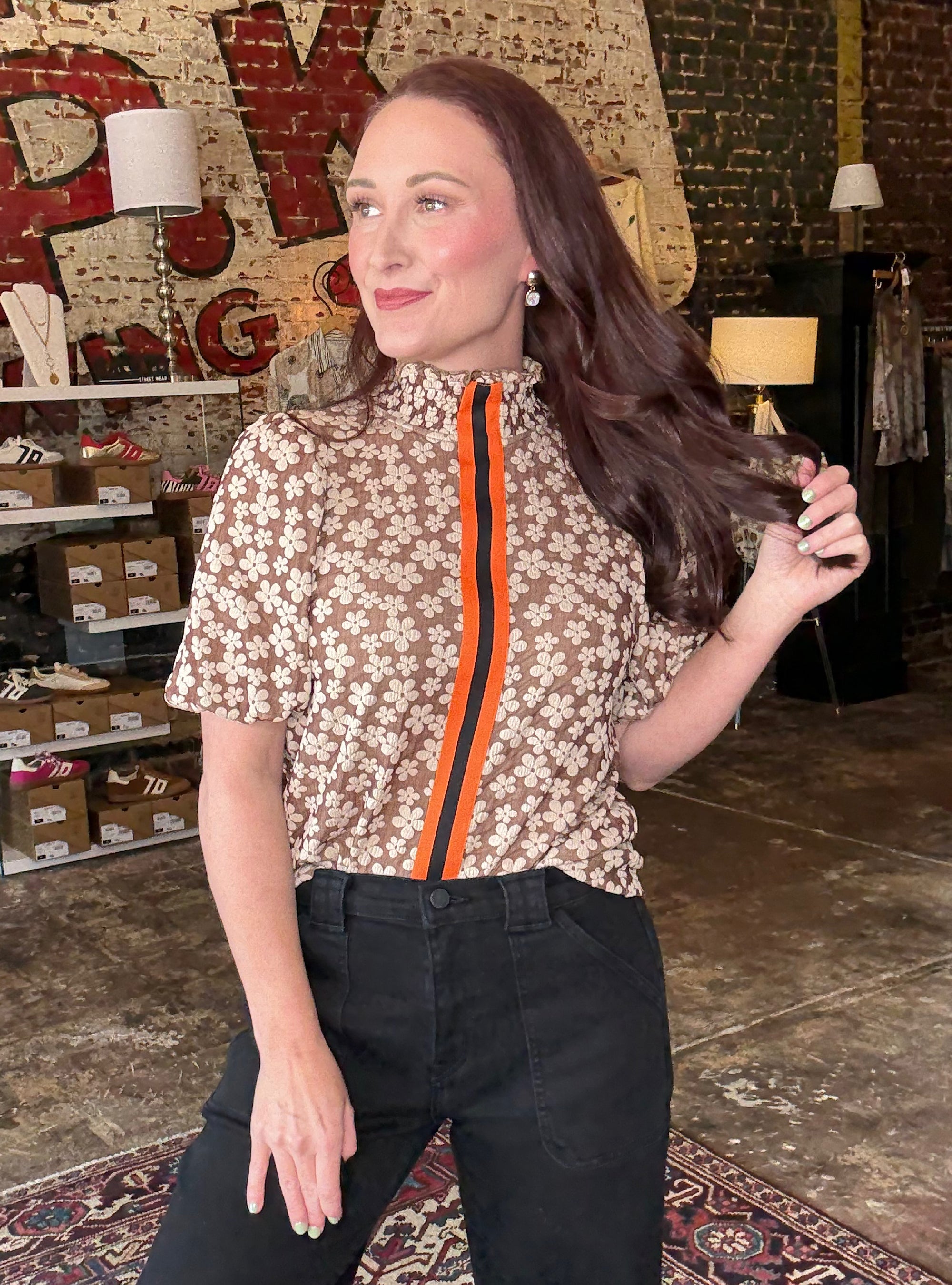 Flirty In My Floral Top