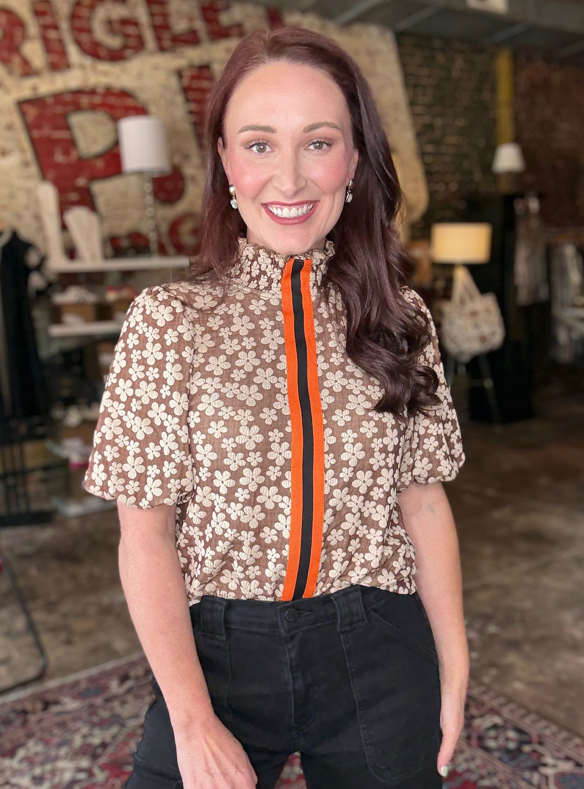 Flirty In My Floral Top