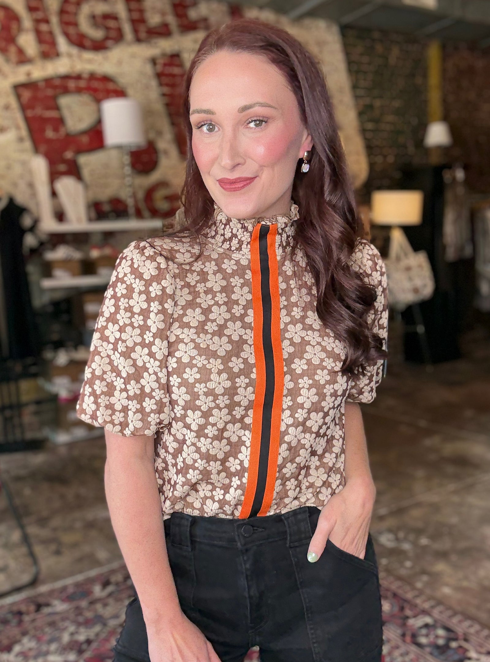 Flirty In My Floral Top