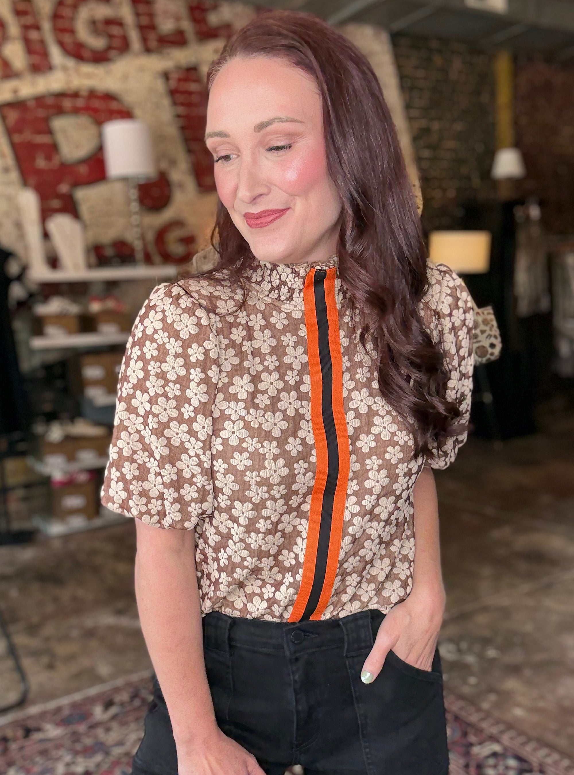 Flirty In My Floral Top