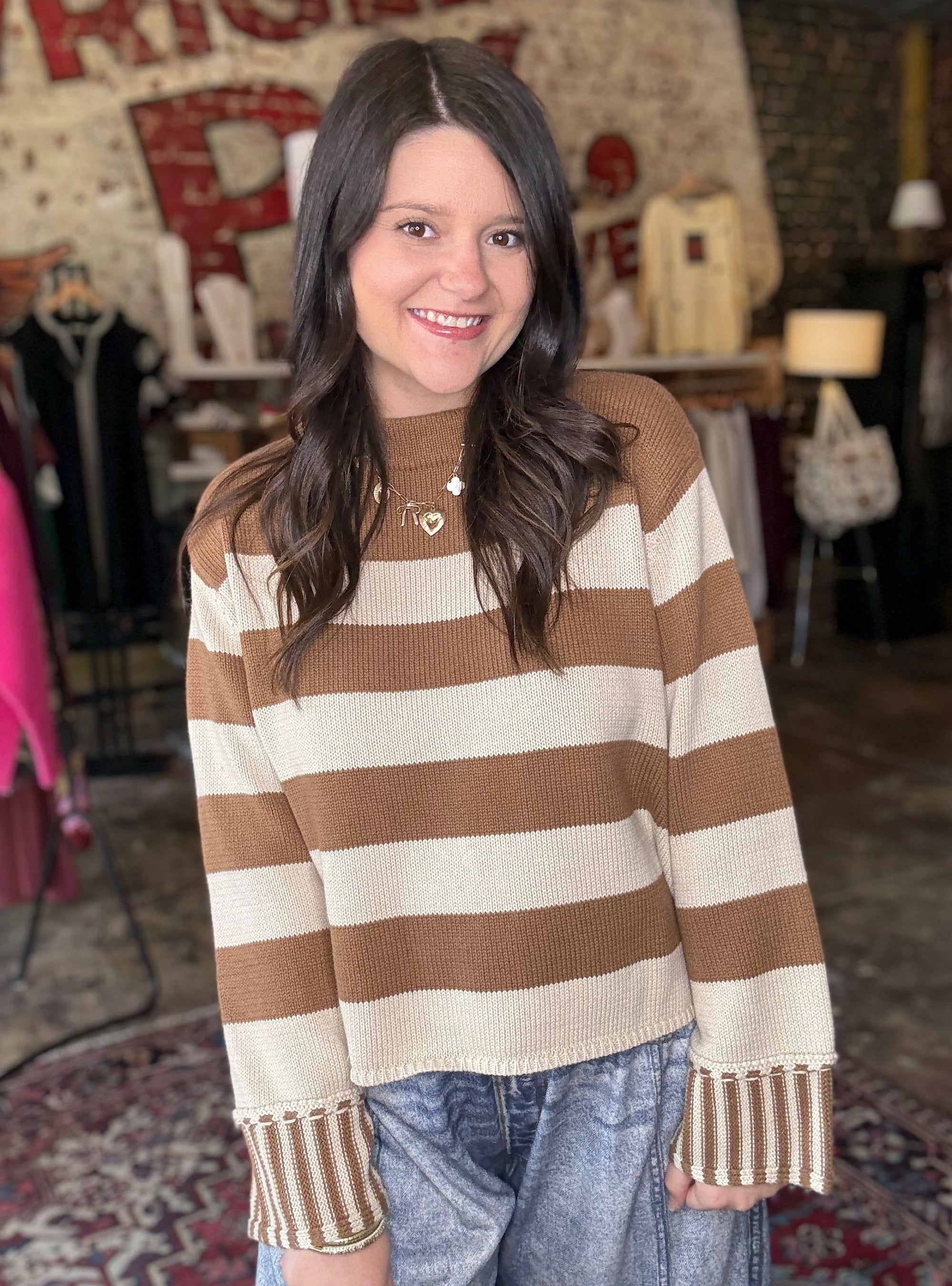Wrapped In Neutral Tones Sweater