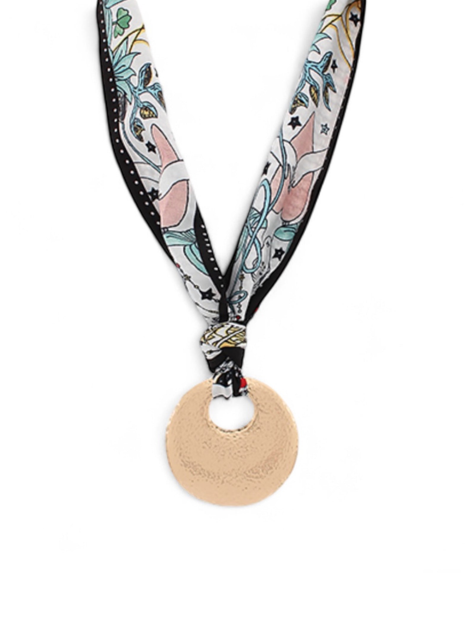 Looped Into Luxury Scarf Pendant Necklace