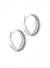 Hoop, There It Hammers Earrings - Silver