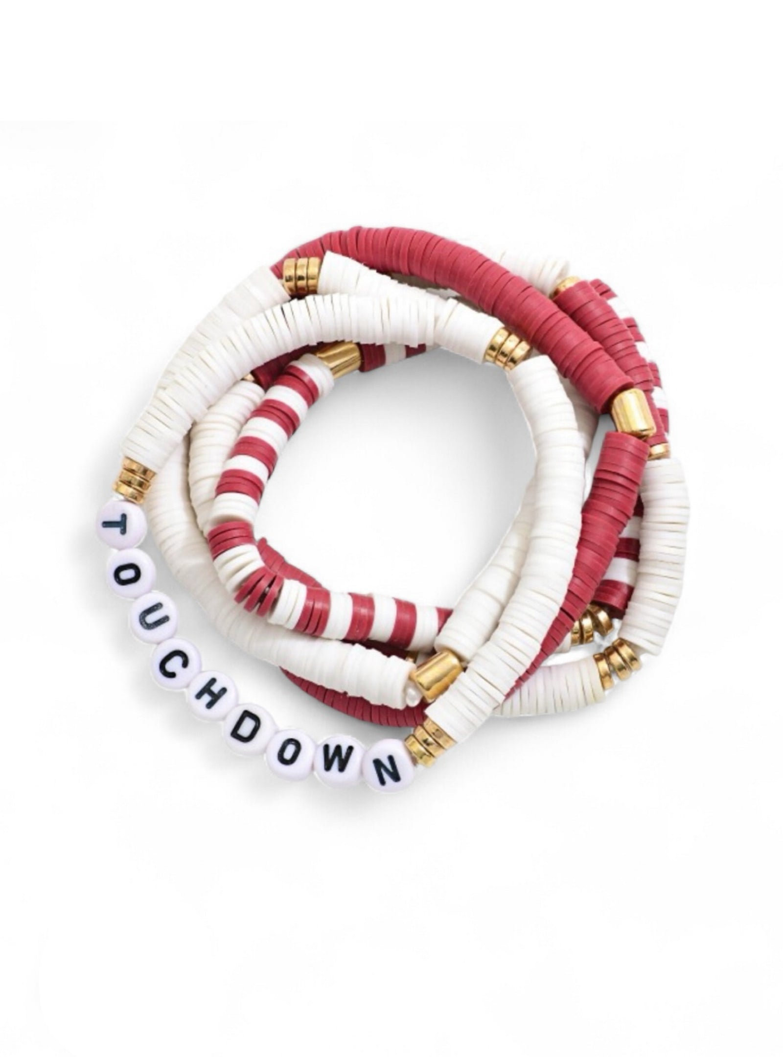End Zone Energy Touchdown Bracelet Set - Red