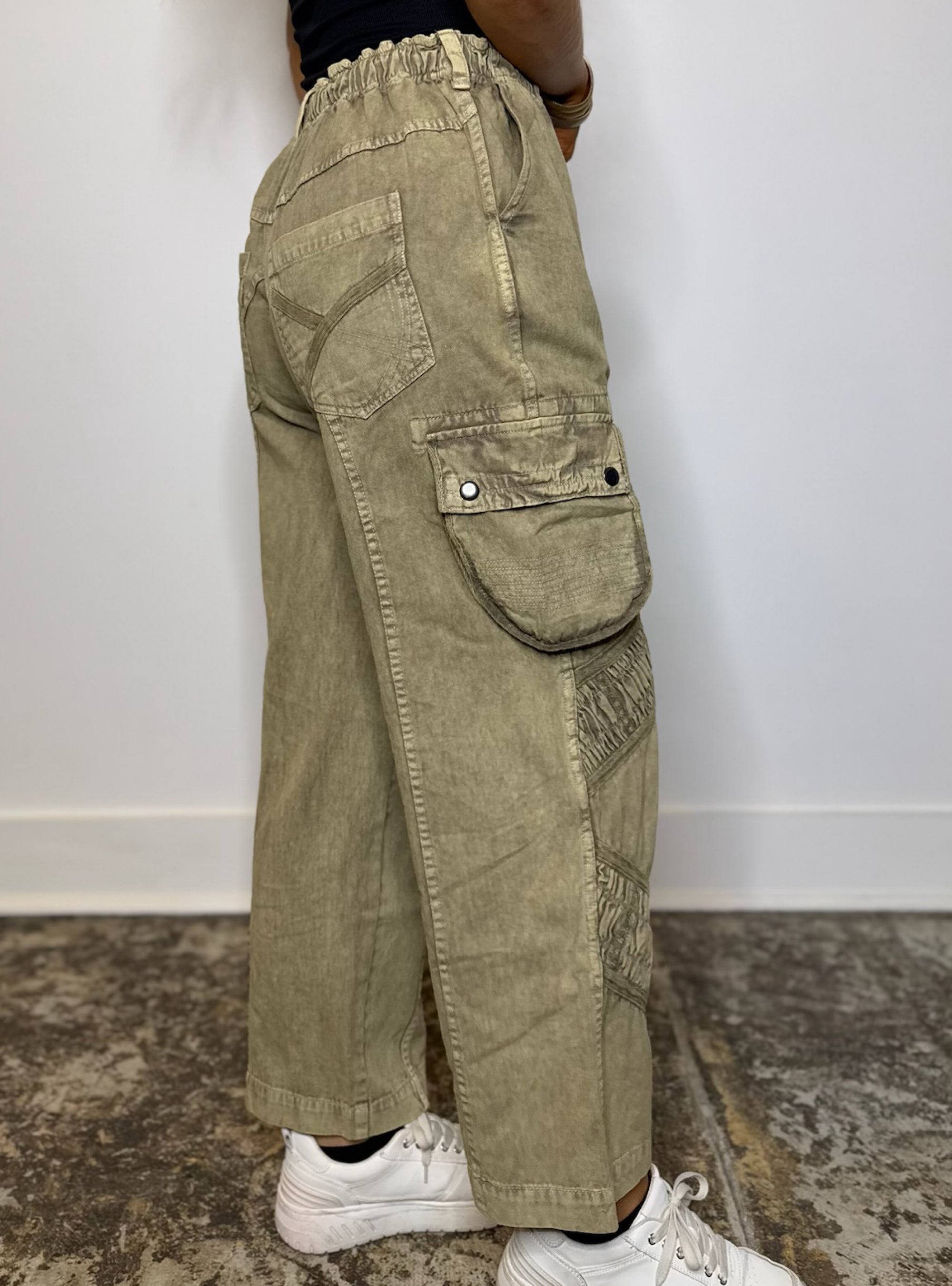 Paper Lace Olive Cargo Pants