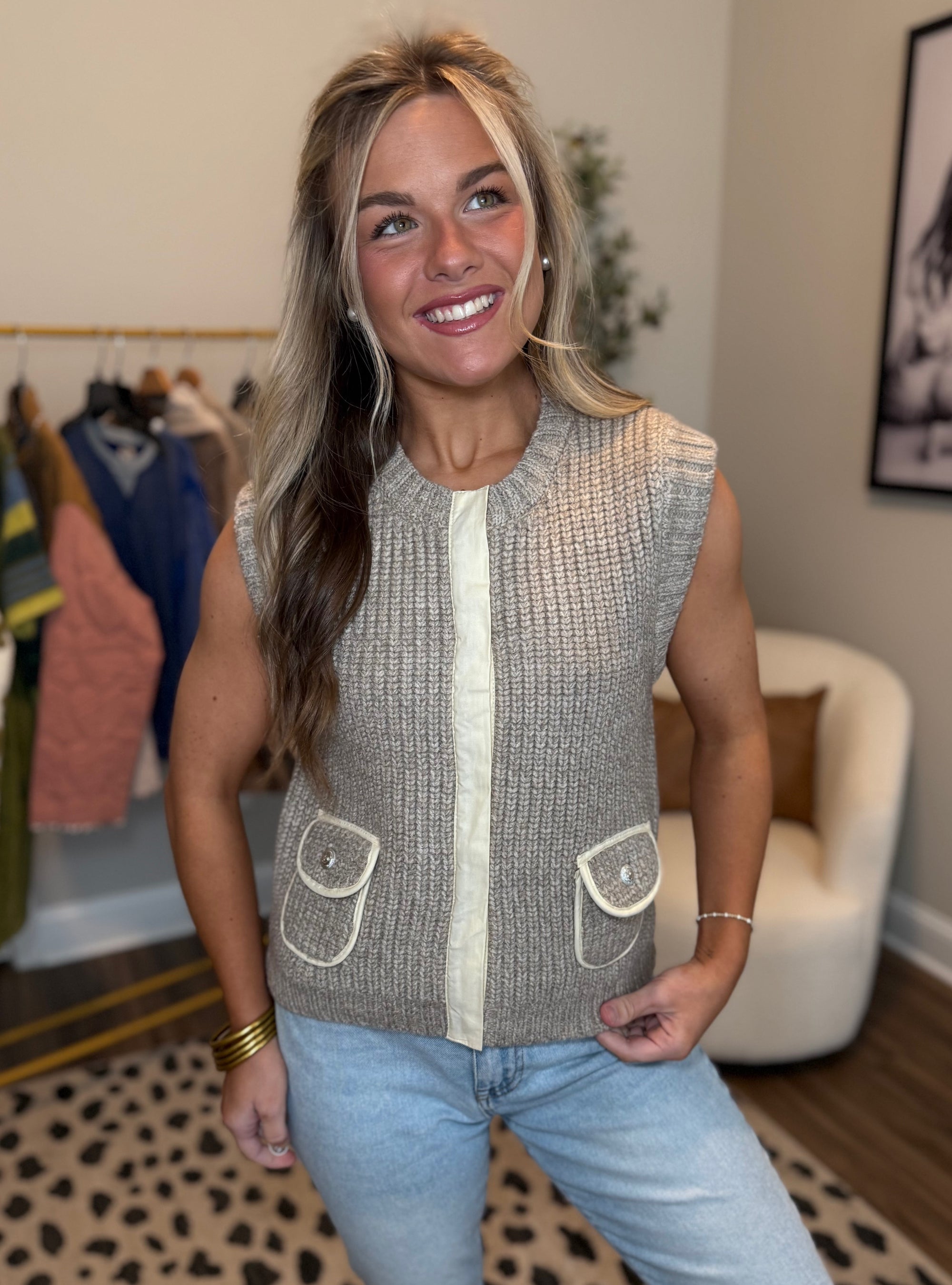 Layered In Confidence Sweater Vest
