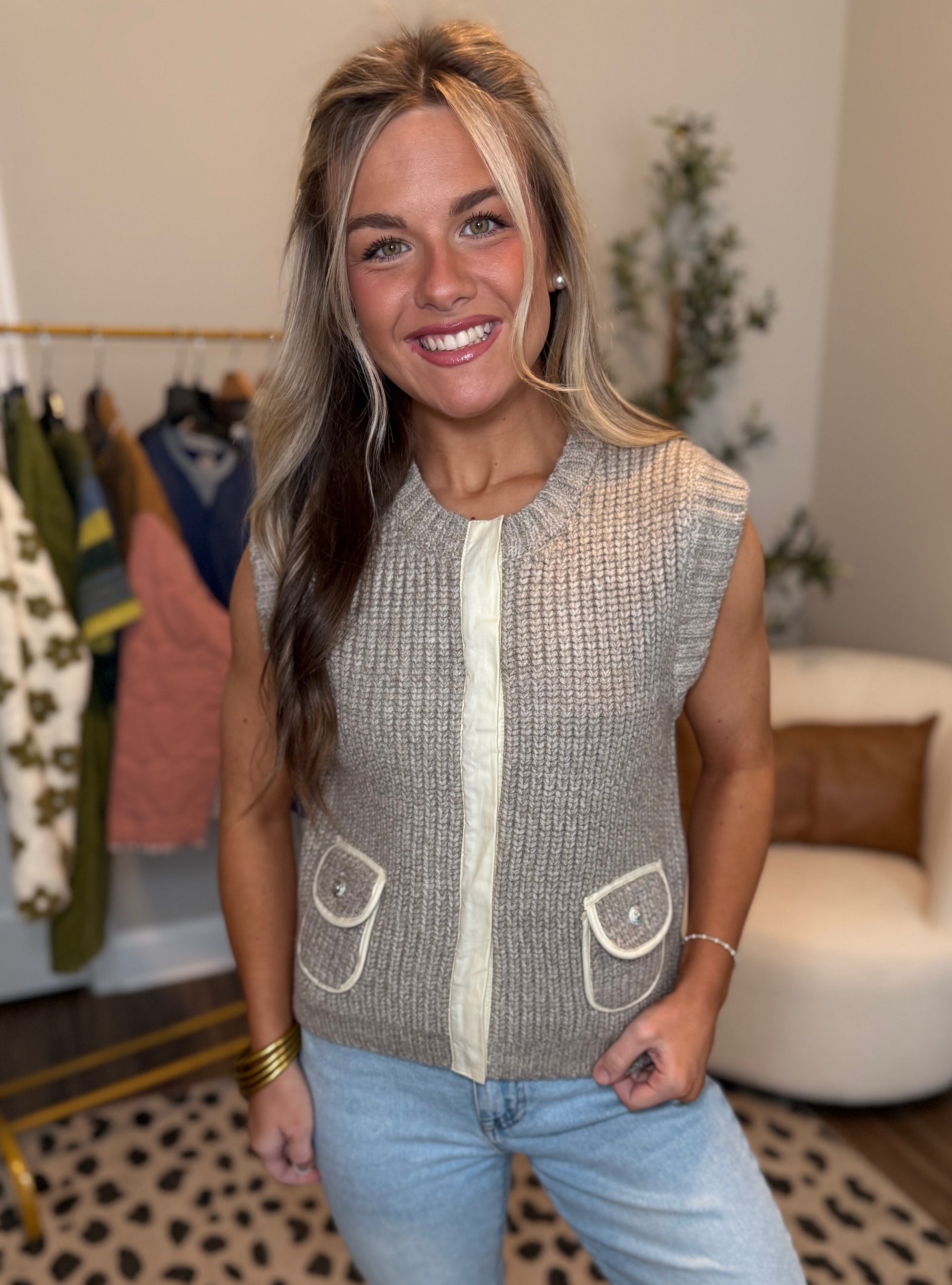 Layered In Confidence Sweater Vest