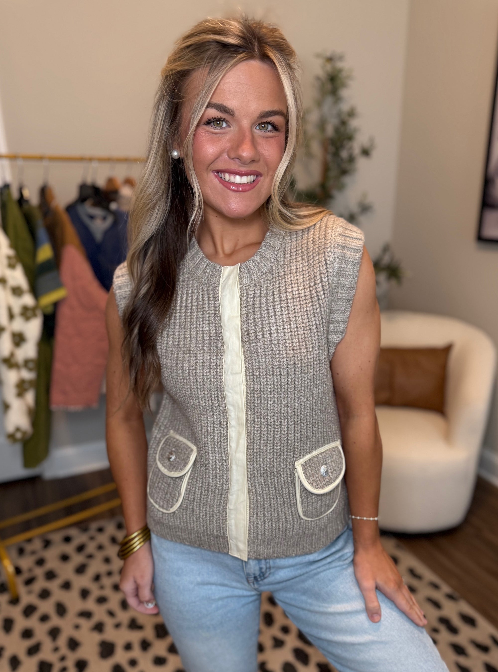 Layered In Confidence Sweater Vest