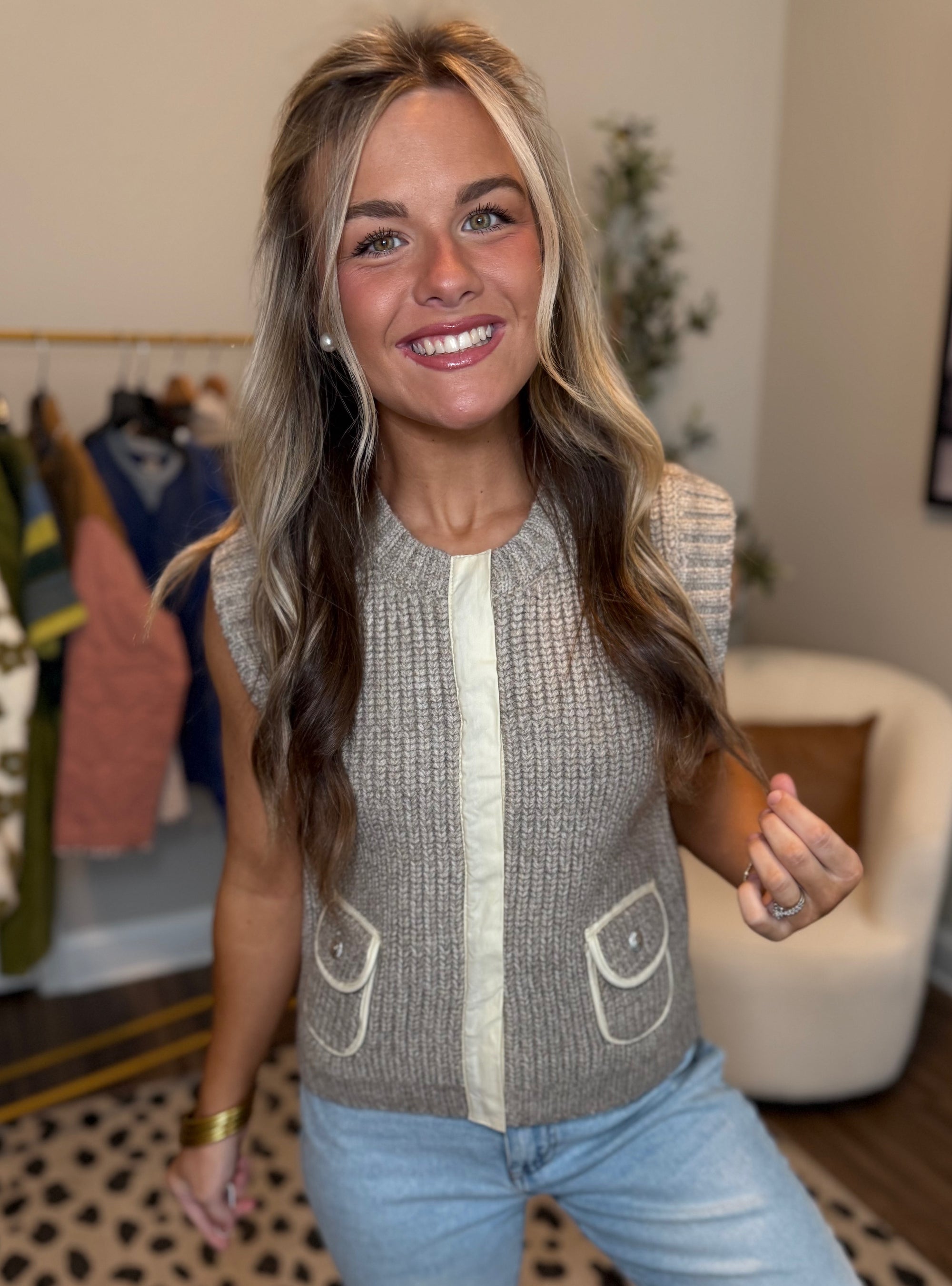 Layered In Confidence Sweater Vest