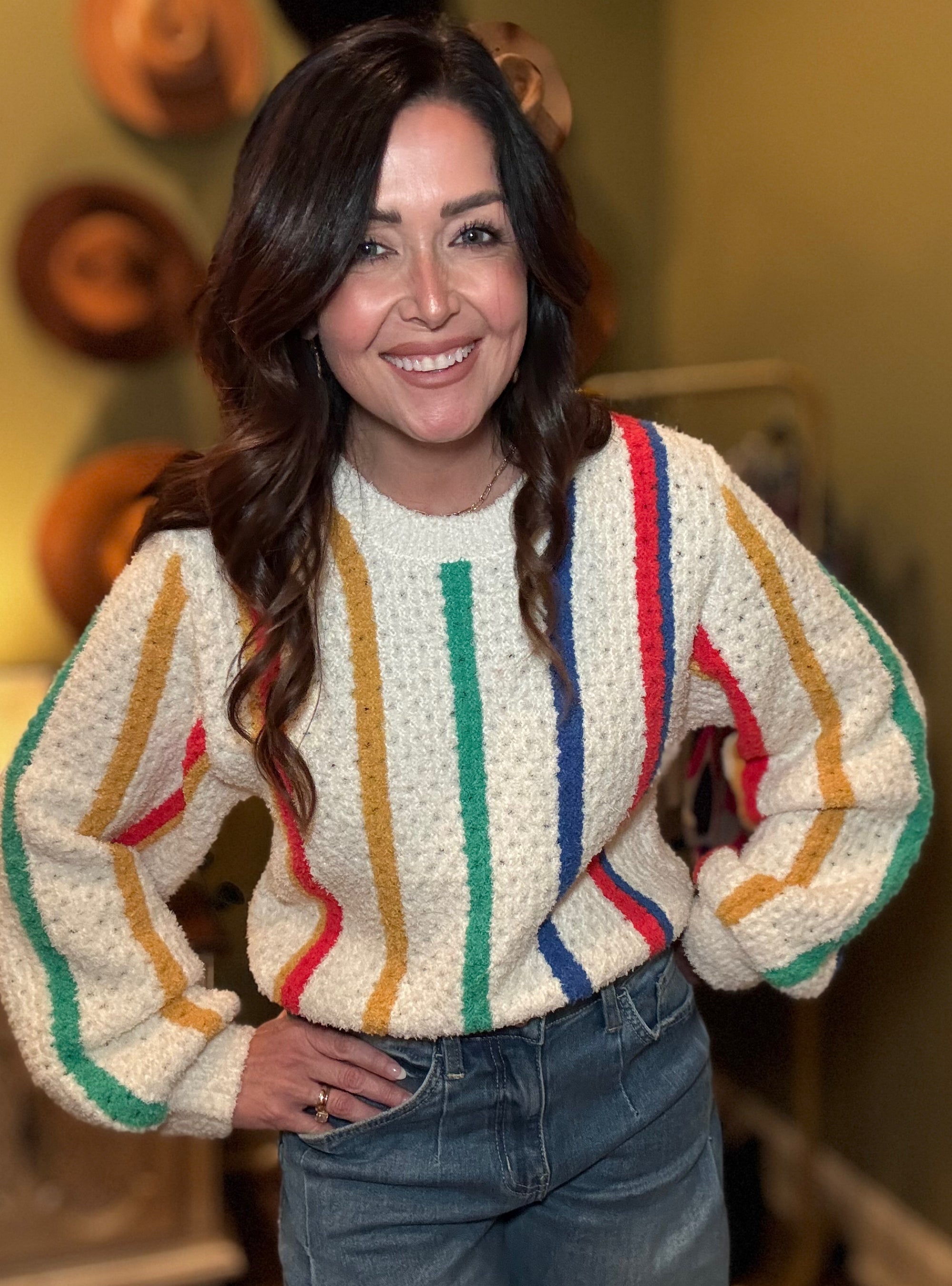 Color Me Cozy Striped Sweater