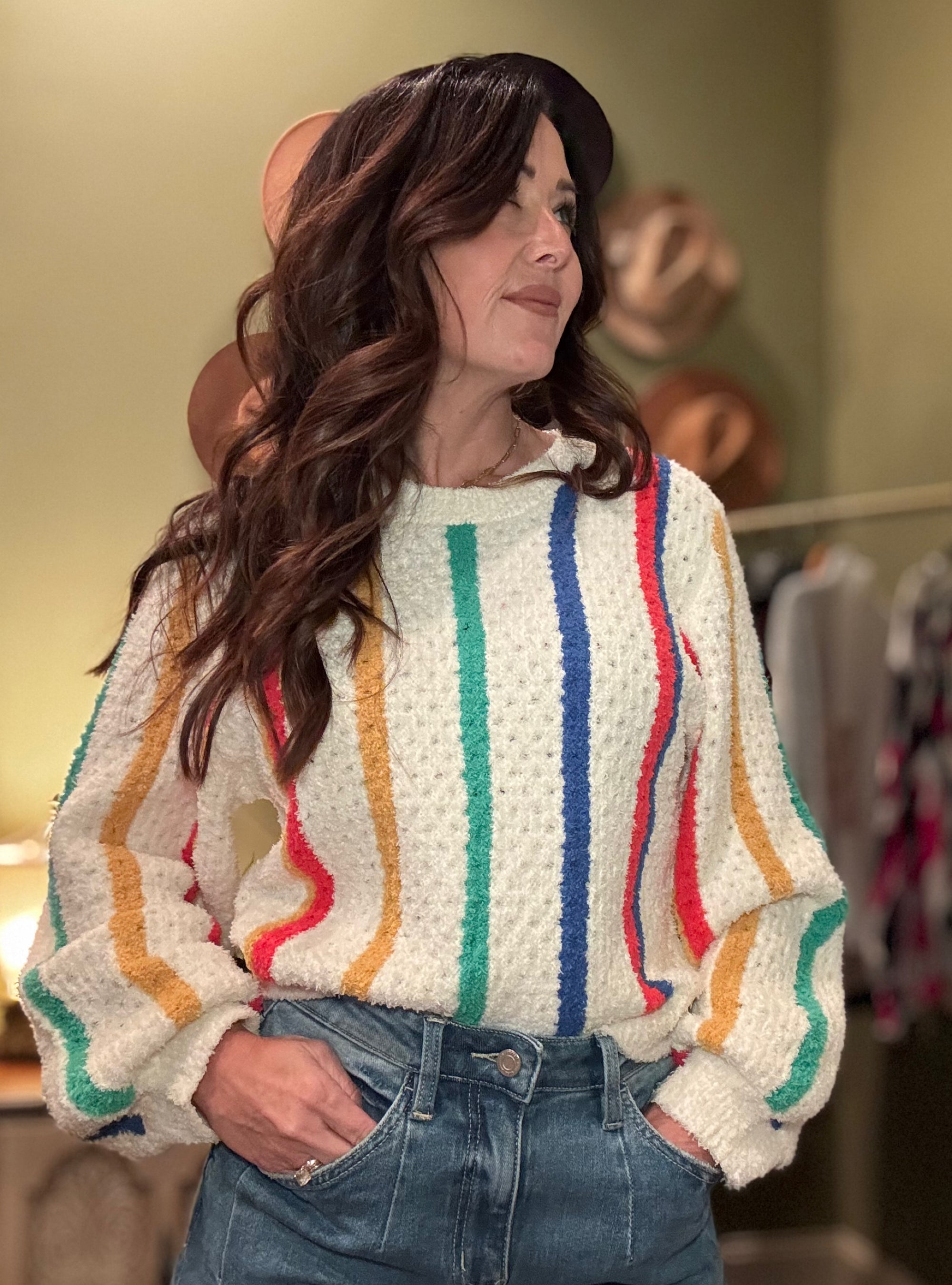 Color Me Cozy Striped Sweater