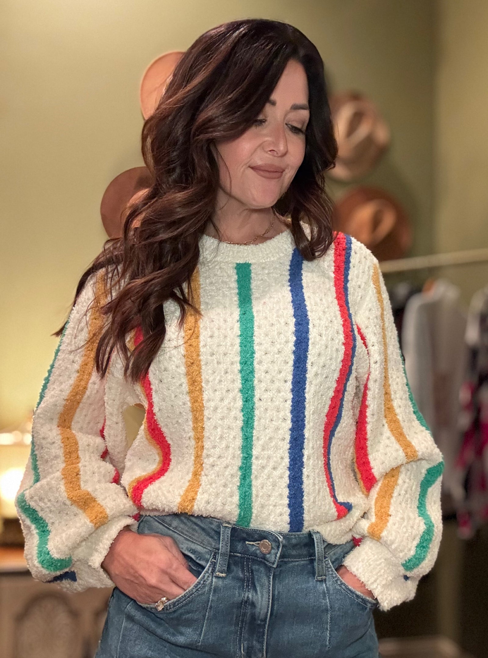 Color Me Cozy Striped Sweater