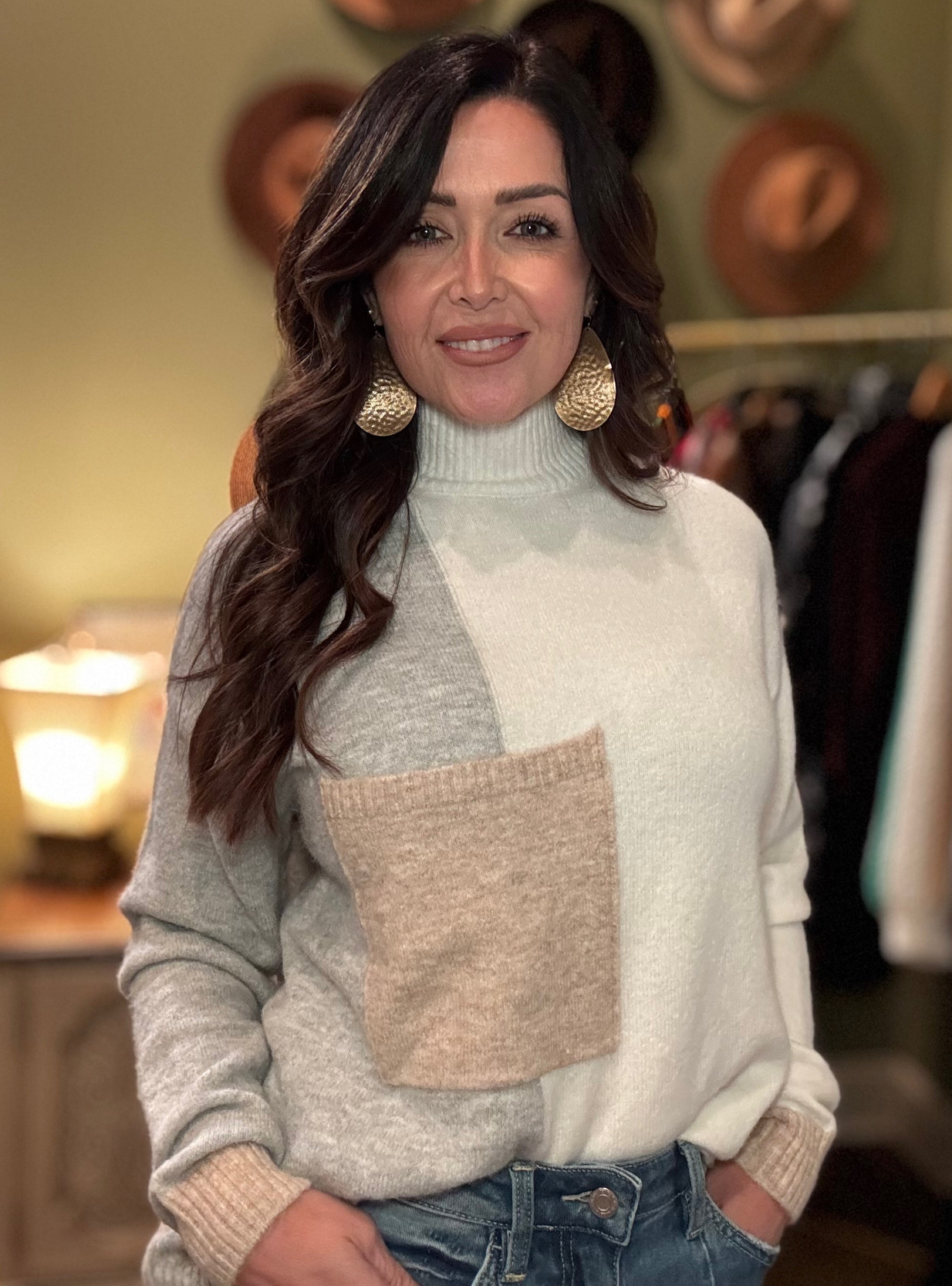 Renuar Knit Cream Sweater