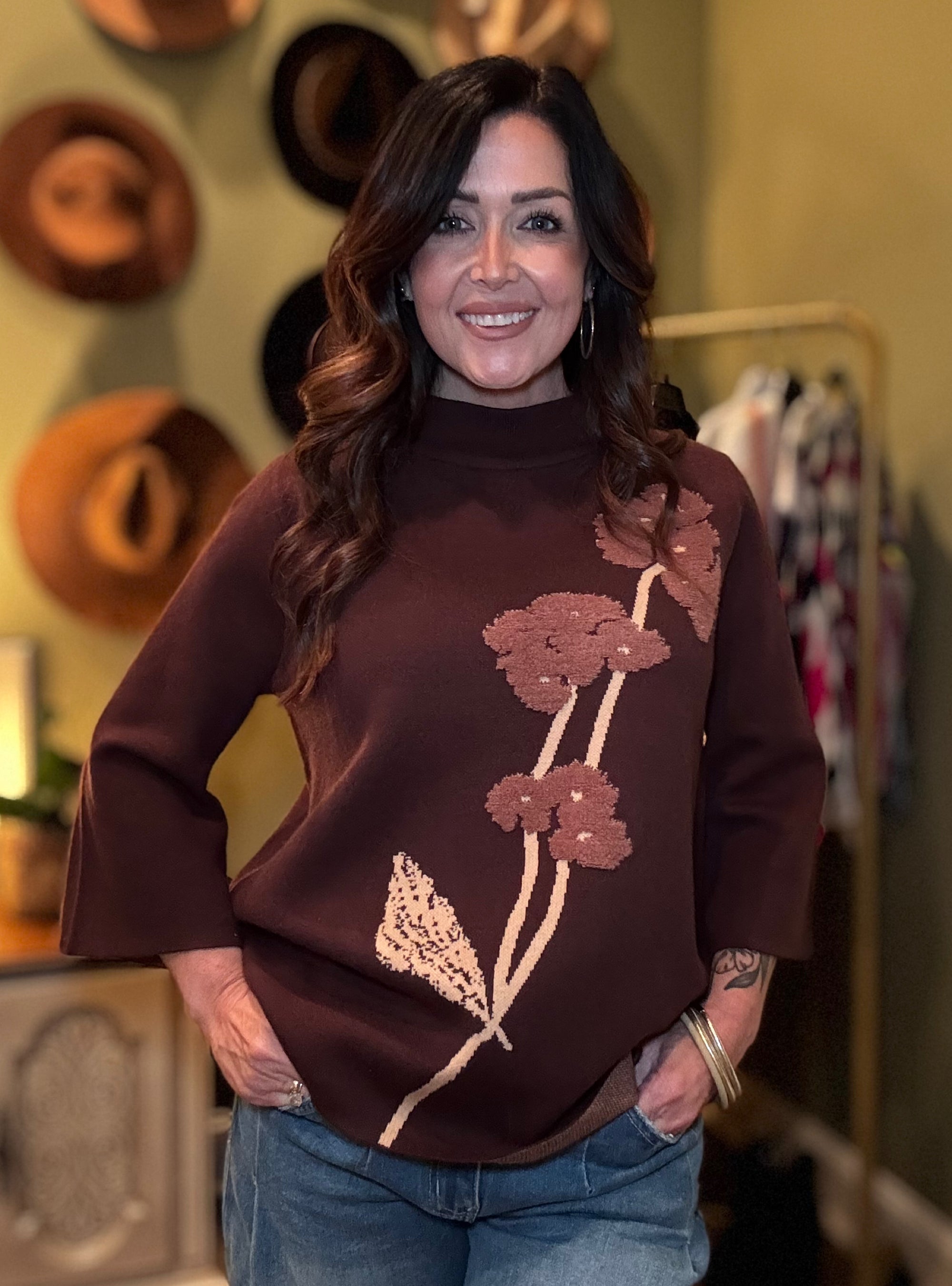 Flourishing In Fashion Knit Sweater