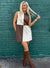 Brownie Points Faux Suede Dress