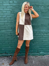 Brownie Points Faux Suede Dress