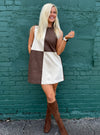 Brownie Points Faux Suede Dress