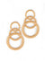 Three Times The Charm Hammered Earrings