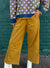 Ivy Jane Gold Corduroy Barrel Pants