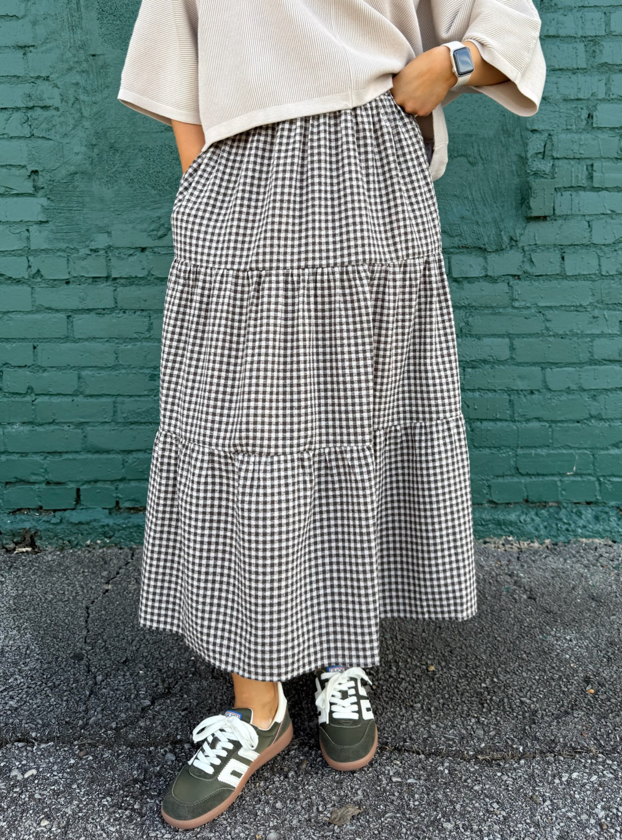 Check Me Out In My Gingham Skirt