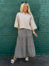 Wrapped In Warm Neutrals Top