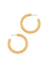 Textured To Perfection Gold Hoop Earrings