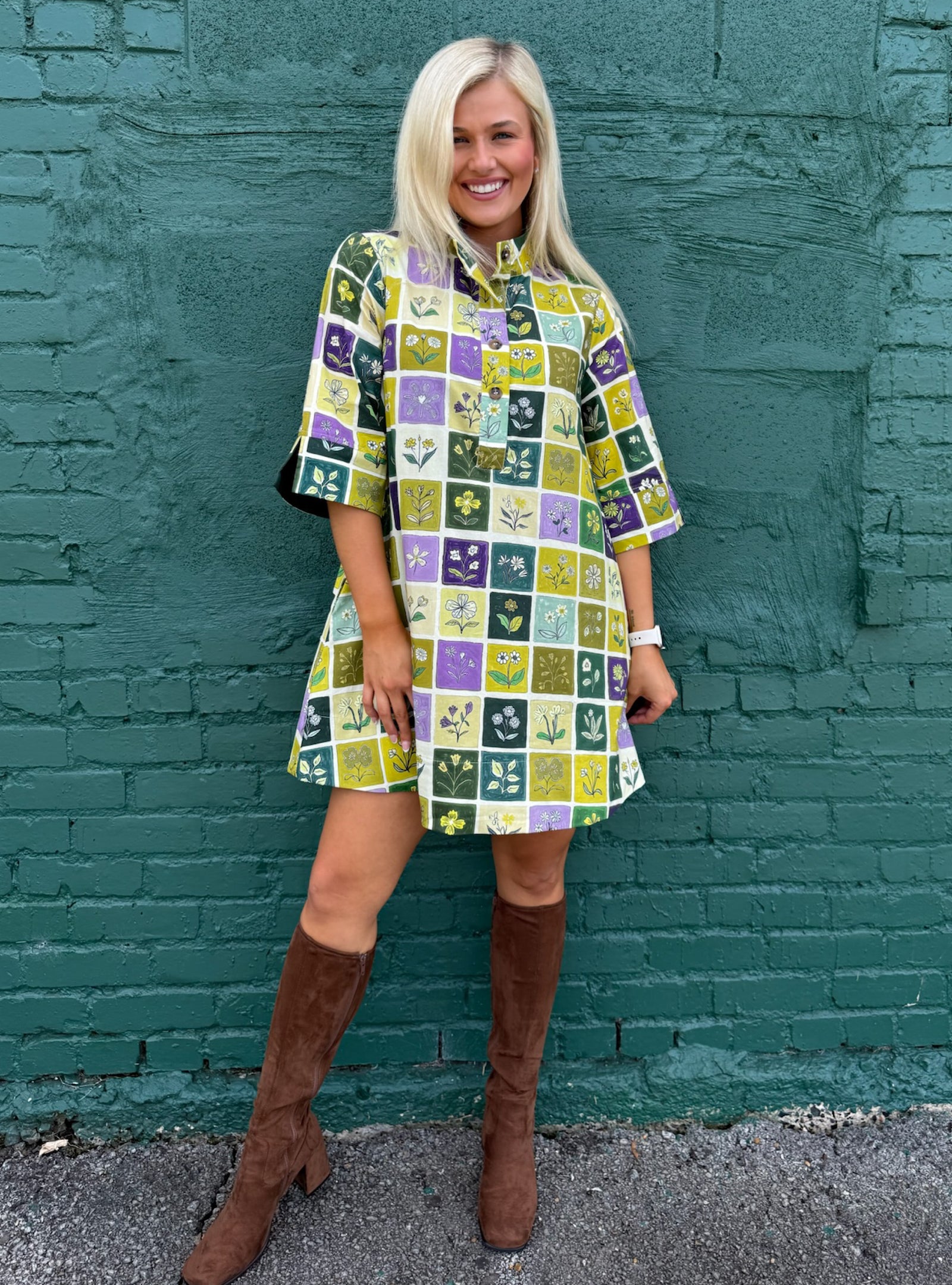 Patchwork Petals For The Win Dress