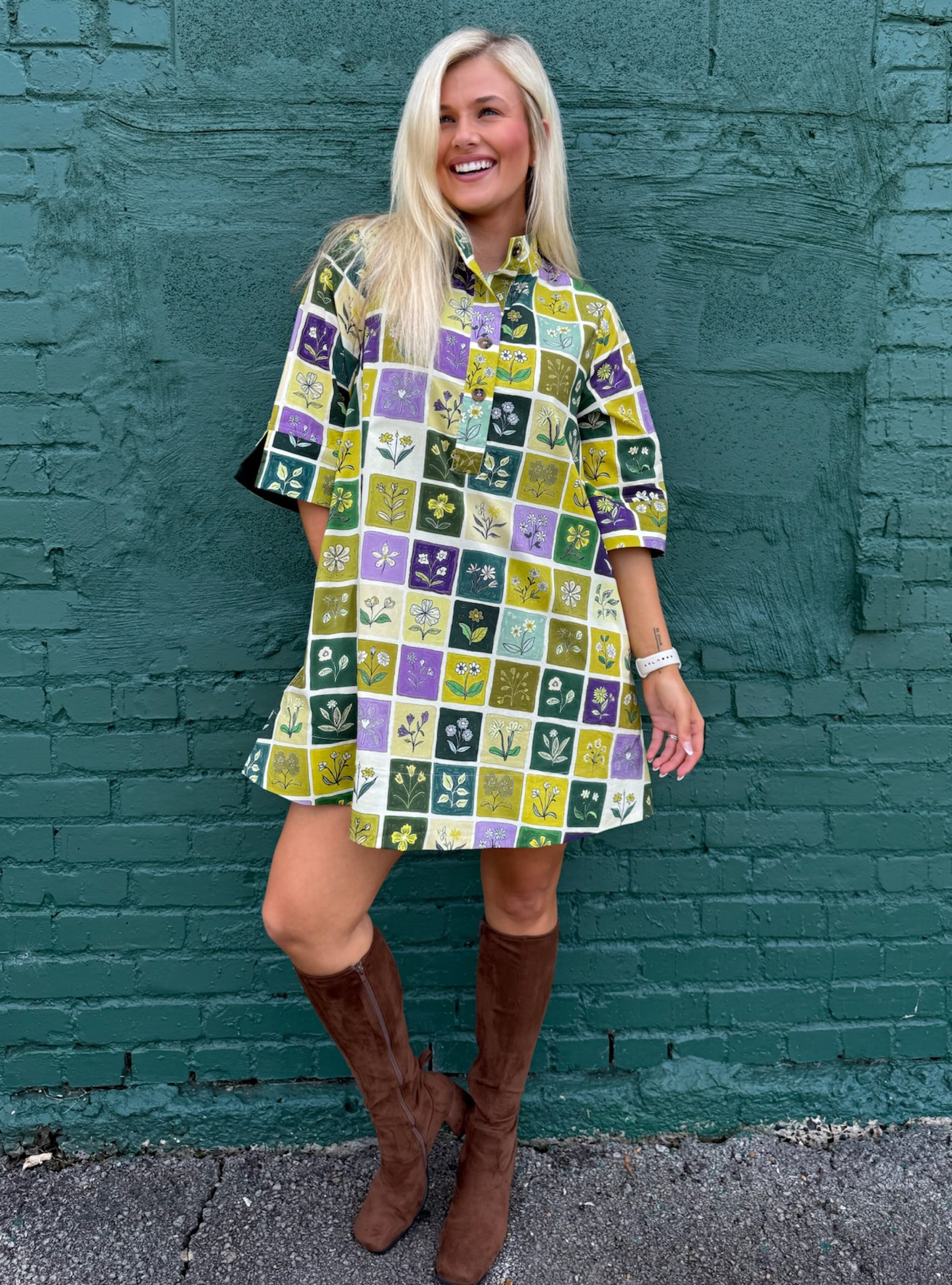 Patchwork Petals For The Win Dress