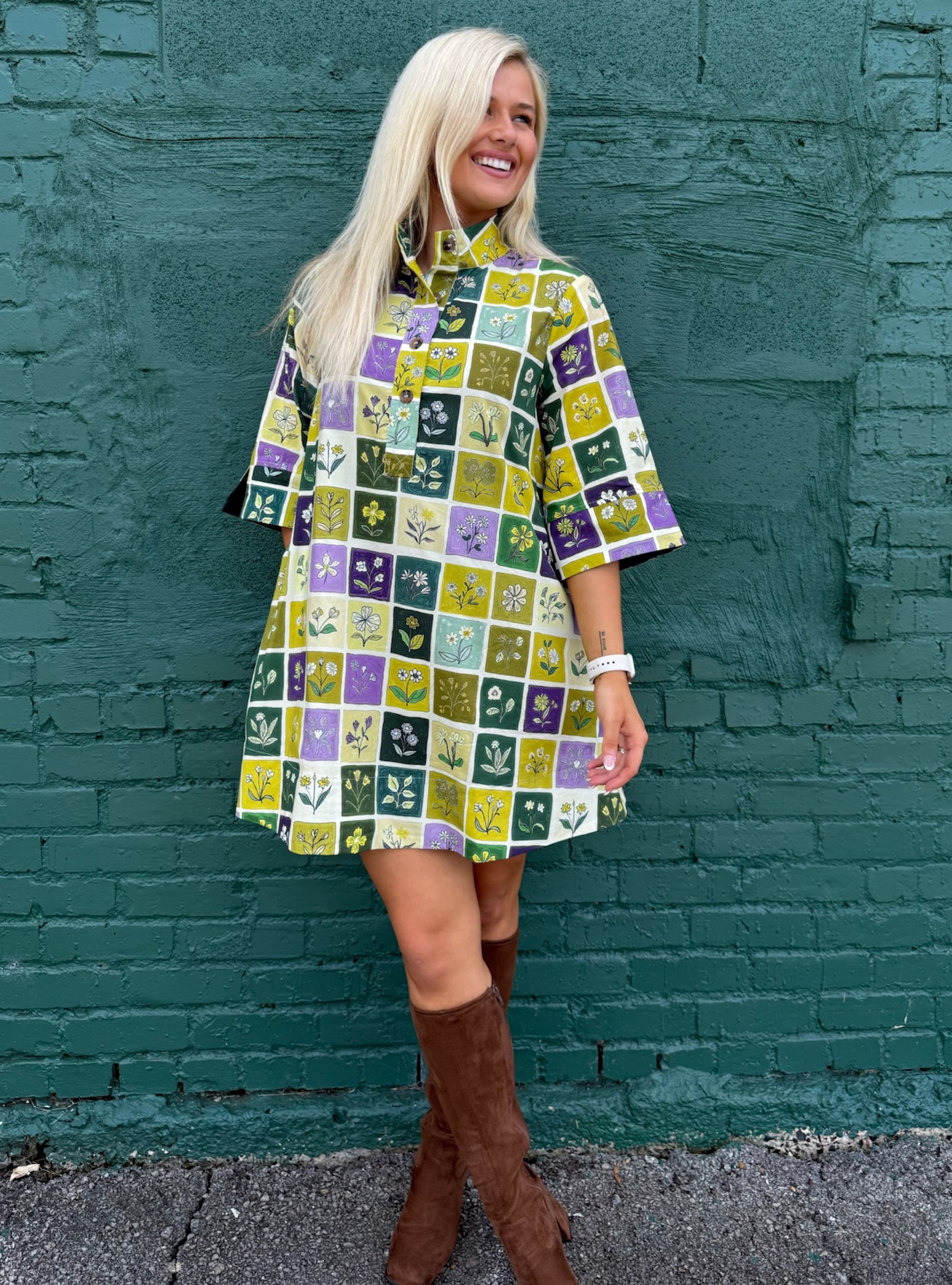 Patchwork Petals For The Win Dress